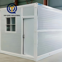 Maison conteneur pliable de qualité supérieure, fabriquée en panneaux sandwich d'acier, idéale pour le bureau à domicile ou la reconstruction, au meilleur prix direct usine.