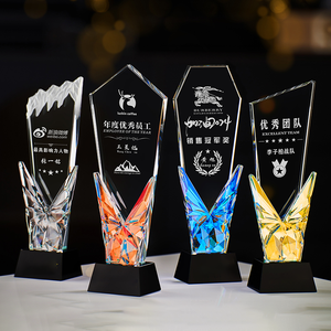 Aanpasbare K9 Jade Materiaal Kristal Award Trofee Geëtst Glas Award Voor Souvenirs Relatiegeschenken Glas Fabrikant <span class=keywords><strong>Model</strong></span> - Product Image 1