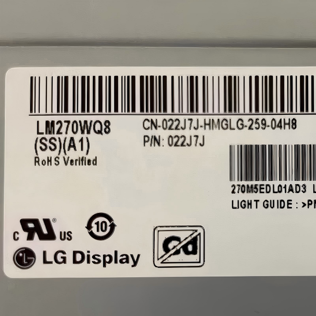 LM270WQ8-SSA1 27" 27 Inch 2560x1440 LCD Monitor Panel EDP Interface 2K High Resolution Display Module U2722D U2722DX U2722DE
