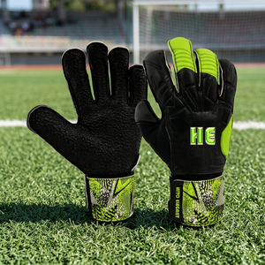 Guantes de portero Nuevos guantes de entrenamiento de cuero Gruesos Dedos lisos Cierre de bucle de gancho Unisex para fútbol Ultimate Guide - Product Image 4
