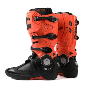 Bottes de moto tout-terrain à double axe, anti-collision, protectrices, bottes de motocross, semelle en caoutchouc antidérapante, bottes de moto - Product Image 3