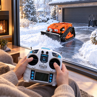 VTC550 Italie Souffleuse à neige CE Débroussailleuse sur chariot Tracteurs à batterie 24V 12Ah Tondeuse Flair pour jardins sur toits