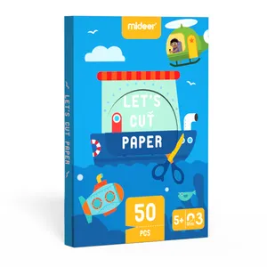 Mideer Md2093 Let 'S Cut Paper-Geavanceerde Kinderen Cartoon Art Vouwen Creativiteit Papier Snijden