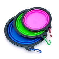 Top usine personnalisé pliable Silicone chien chat bols nourriture eau voyage bol pliable Silicone chien bols