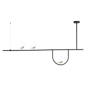 Lámparas de Hierro Estilo Nórdico con Forma de Pájaro, Creativas, Únicas, Artísticas, Geométricas, Colgantes Largos con LED y Altura Ajustable para Mesas de Comedor - Product Image 1