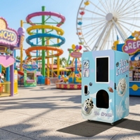 Distributeur automatique de crème glacée LE1010A avec 6 garnitures, un réservoir de lait de 18 L, production rapide en 15 secondes