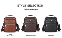 Tas Selempang Pria Fashion Berkualitas Tinggi Tahan Air Portabel Multi Kompartemen dengan Pegangan untuk Kantor dan Perjalanan.