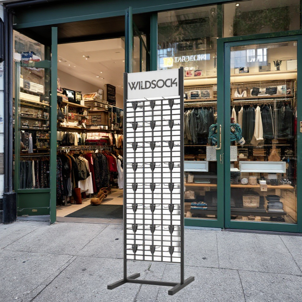 Modern Double-Sided Display Rack for Socks Jewelry Tools-Supermarket Store Rack with Varnish Surface Treatment for Promotions — view 4