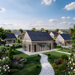 Bungalow à pignon unique écologique de style européen, isolé, préfabriqué, type chalet de campagne, avec fabrication de précision et longue durée de vie - Product Image 5