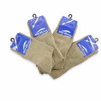 Chaussettes montantes de travail robustes pour hommes, personnalisées en gros, avec embout en acier, en tissu éponge épais, antibactériennes, à séchage rapide et respirantes