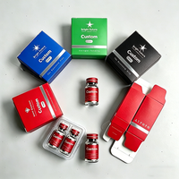 Étiquettes personnalisées pour flacons d'emballage pharmaceutique, boîte pliable en papier pour médicaments peptidiques de 3 ml avec plateau en plastique