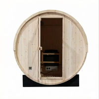 Harga Pabrik Ruang Sauna Kayu Solid Luar Ruangan Ruang Sauna Tradisional Finlandia Dengan Tungku Sauna Elektrik