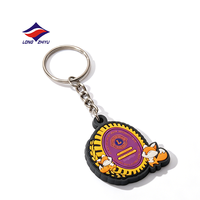 Longzhiyu – Porte-clés personnalisé 2D en PVC souple, silicone ou caoutchouc, avec logo, 20 ans d'expérience