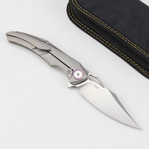 M390 hoja mango titanio cuchillos tácticos <span class=keywords><strong>navajas</strong></span> <span class=keywords><strong>cuchillo</strong></span> plegable - Product Image 4