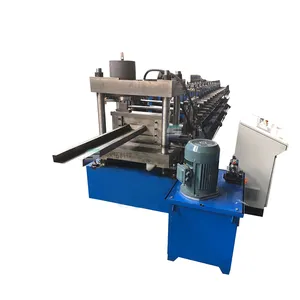 Máquina de laminação automática de aço em forma de c para máquinas formadoras de rolos de aço com seção C na Índia
