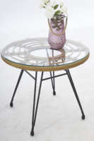 Moderne en rotin tissé à la main confortable café table de chaise