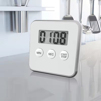 Timer Dapur Digital Magnetik Kuat 2 in 1, Pengingat Waktu Memasak 100 Menit dengan Braket, Laris Terjual