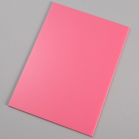 Feuille acrylique rose, personnalisée, brillante/mate, opaque ou transparente, feuille acrylique PMMA Perspex, panneau, plaque