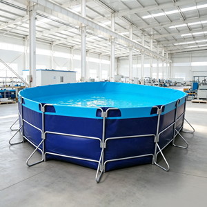 Bassin d'élevage de poissons en PVC Ras avec une capacité de 20 à 80 m³ pour l'aquaculture intérieure, garantie de 10 ans - Product Image 5