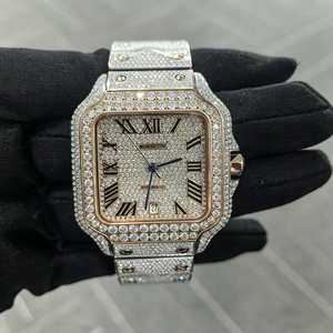Orologi Meccanici Automatici da Uomo con Diamanti Moissanite, <span class=keywords><strong>Orologio</strong></span> Meccanico Placcato <span class=keywords><strong>Oro</strong></span> Rosa con Moissanite - Product Image 1