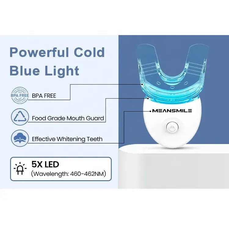 LEDライト環境にやさしいブライトホワイトスマイル高速結果バーンフリーOEM歯キットプロフェッショナルビーガン歯ホワイトニングシステム22%