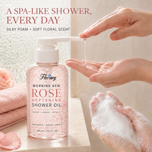Huile de Bain à la Rose Marque Blanche, Soin Corporel Hydratant en Profondeur à Base d'Huile pour Peaux Sèches, Adoucissante, Nettoyante, Huile de Douche, Logo Personnalisé OEM - Product Image 4