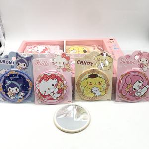 Espejo de Anime, Lindo Espejo Portátil de Una Sola Cara, Mini, de Alta Calidad, <span class=keywords><strong>con</strong></span> Diseño de Kuromi, My Melody y Pompompurin, <span class=keywords><strong>Estilo</strong></span> Japonés, de Aluminio y ABS - Product Image 3