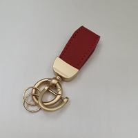 Mini porte-clés de voiture en peau d'agneau de style français pendentif porte-clés de voiture accessoire court coloré