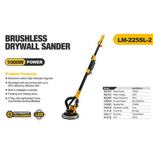 <span class=keywords><strong>Ponceuse</strong></span> vibrante intelligente 220V 215mm à vitesse variable, alimentée par prise, sans poussière, pour polissage de surfaces et mastic, angle 360°, pour <span class=keywords><strong>béton</strong></span> sec - Product Image 2