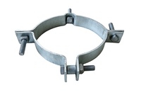 Support de fixation pour poteau en acier galvanisé à chaud, type pince de fixation pour arceau, pour projet d'électrification, haute résistance à la traction