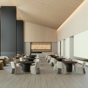 กระเบื้องตกแต่ง SPC สไตล์โมเดิร์น กันน้ำ กันไฟ สำหรับตกแต่งภายใน วิลล่า โรงแรม สำนักงาน ผนัง พื้น เชื่อถือได้ ติดตั้งง่ายแบบ interlocking - Product Image 1