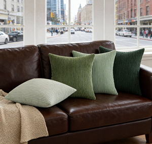 Juego de 4 Fundas de Almohada Decorativas de Pana Suave de 18x18 cm, Estilo Nórdico, Boho, para Sofá, Sala de Estar - Product Image 2