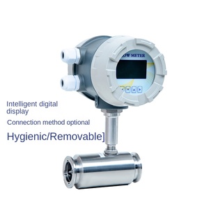 Débitmètre à turbine pour eau, diesel, huile de lubrification avec sortie impulsionnelle/courante/RS485, tout-en-un, à raccord fileté ou à collier ou à bride - Product Image 4