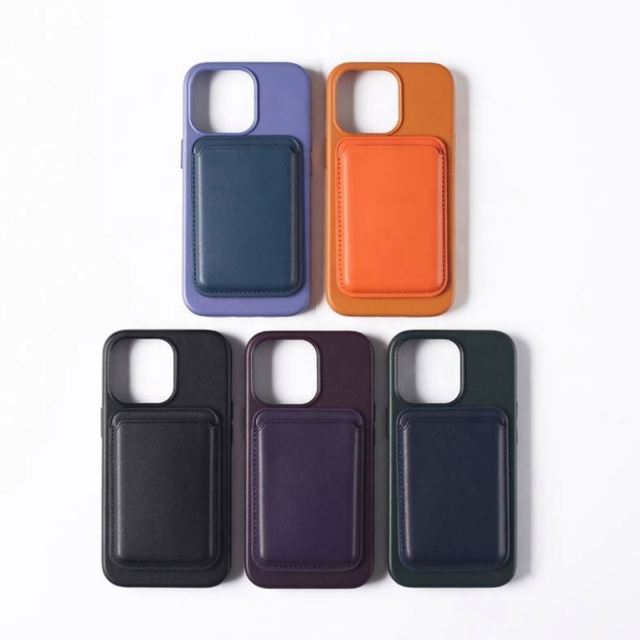 Luxury Leather Phone Cover for iPhone 14 the Leather Case with Card Wallet for iPhone 16proomax Magnetic Phone Cases