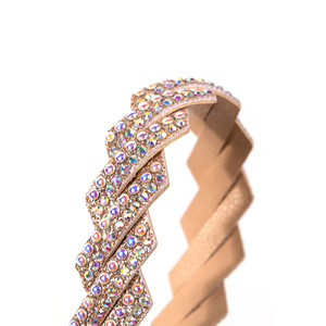 Sandales à la mode personnalisées décoration bande de cristal semi-ronde cordon strass corde pour chaussures - Product Image 6