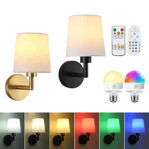 Nuovo Set di 2 Lampade da Parete LED Portatili Ricaricabili Wireless con Custodia di Ricarica, da Interno, con Batteria Rimovibile, Modello 2026 - Product Image 2
