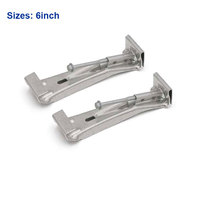 Support de suspension de gouttière à vis rapide caché en aluminium robuste de 6''