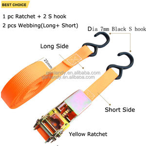 <span class=keywords><strong>Sangle</strong></span> d'arrimage à cliquet en Polyester avec crochets en S, prix de gros GL-16711-1-10 - Product Image 4