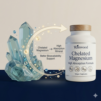 Capsules de bisglycinate de magnésium chélaté à haute absorption, formule sans mélatonine pour le bien-être nocturne, soulagement du stress pour adultes, vente en gros
