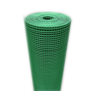 Best Price Green PVC Coated 15mmx15m Welded Wire <b>Mesh</b> Roll 5ftx10m Door Window <b>Screens</b> Stainless Steel Netting Yiwu Guangzhou - Product Image 2