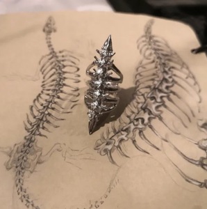 Anillo de Aleación con Calavera Estilo Punk Gótico Inglés, Diseño Único, Moderno, Retro y a la <span class=keywords><strong>Moda</strong></span> para Hombres y Mujeres Unisex - Product Image 2