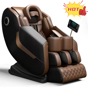 Silla de masaje Shiatsu de cuerpo completo de gravedad cero 8D para uso doméstico de lujo, almohada en forma de U, tapicería de cuero, masaje Bluetooth AI - Product Image 5