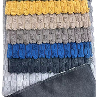 Tissu en velours côtelé imperméable 100% polyester pour la décoration de la maison, vente chaude
