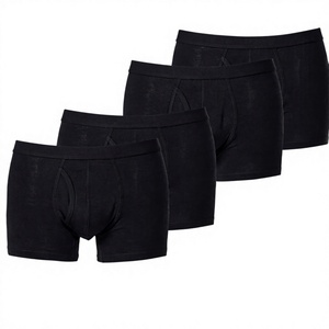 กางเกงบ็อกเซอร์ชาย ระบายอากาศได้ดี เอวกลาง สีพื้น ผ่าหน้า ไซส์ S ถึง 4XL - Product Image 4