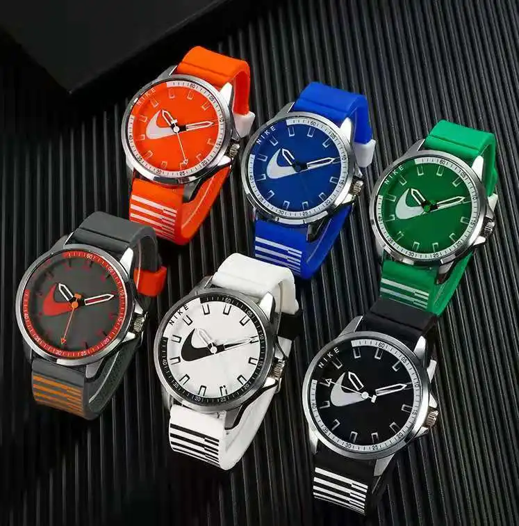 N.K. גדול מותג סיליקון שעון גברים של שעון עסקי מזדמן ספורט עמיד למים שעון