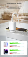 Chargeur rapide US avec adaptateur secteur USB A+C pour iPhone, accessoires de chargeur Dodge, certifié ETL FCC, usine OEM ODM