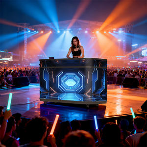 प्रदर्शनी बूथ वक्र dj अनुकूलित अनुकूलित अनुकूलित लचीली एलईडी स्क्रीन p1.8 p2 p3 p4 फ्रंट डेस्क नेतृत्व वाला प्रदर्शन - Product Image 1