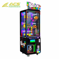 Machine à monnayeur de récompenses ACS Block Clash Brick Stacker, jeu LUCK avec écran LED, machine d'échange de peluches, garantie 1 an, version anglaise