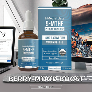 תוסף תזונה נוזלי בטעם פירות יער, בעל פעילות גבוהה, מועשר בקומפלקס ויטמינים קוגניטיביים, מספק אנרגיה וחיזוק מערכת החיסון, ומשפר את המתיילציה המרגשת. - Product Image 3