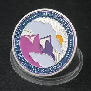 Medalla de agradecimiento por ir por encima y más, regalos de agradecimiento para los trabajadores, monedas inspiradoras - Product Image 5